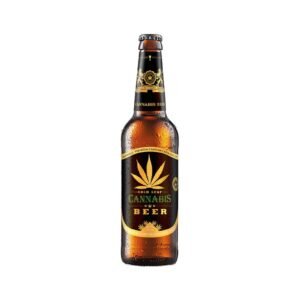 AWARD WINNING AMSTERDAM GOLD LEAF CANNABIS BEER BLENDED WITH HEMP BLOSSOMS 
