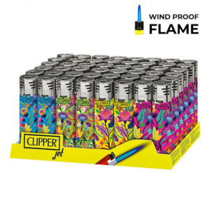 CLIPPER FLORAL PRINT TOUCH LIGHTERS