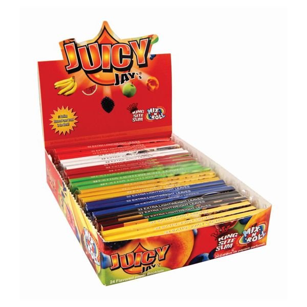 JUICY JAY KINGSIZE ROLLING PAPERS MIX 8 FLAVOURS 