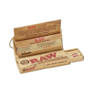 RAW CONNOISSEUR KINGSIZE ROLLING PAPERS WHIT PREROLLED TIPS 